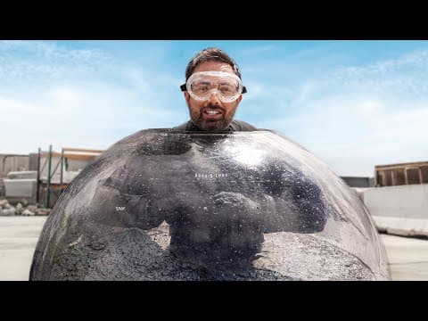 Getting Buried In Concrete To Explain How It Works thumbnail