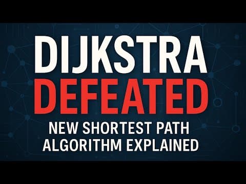 Dijkstra defeated : New Shortest Path algorithm explained thumbnail