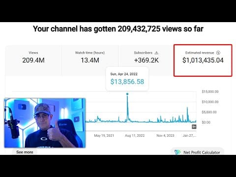 $1,013,435 With 1 Faceless Channel -  (YouTube Automation Guide) thumbnail