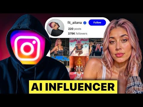 i made an AI influencer like Aitana Lopez (faceless instagram) thumbnail
