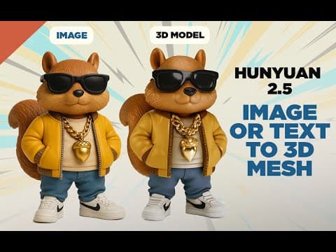 Hunyuan 2.5 - Generate 3D Objects Using AI For Free thumbnail