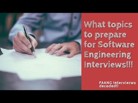 What to prepare from OS DBMS and Computer Networks to crack Software Engineering Interviews ? thumbnail