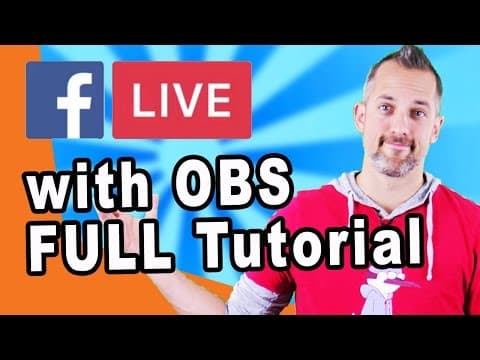 How to Live Stream on Facebook with OBS from Desktop? thumbnail