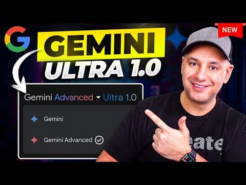 Google Just Released Gemini Advanced - Powered by Gemini Ultra 1.0 thumbnail