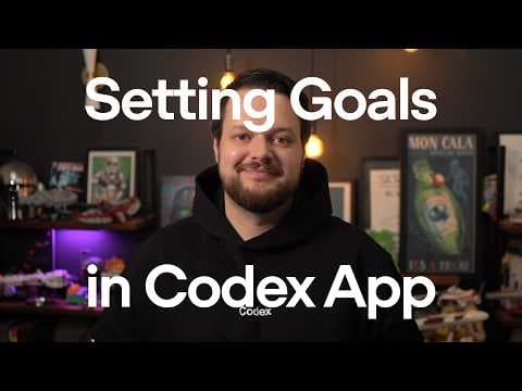 Run long tasks in Codex using goals thumbnail