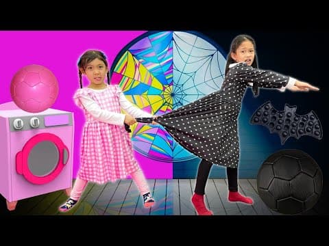 Maddie & Andrea Pink vs Black: Best Friends with Different Tastes! thumbnail