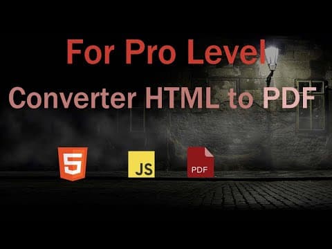 converter HTML to PDF with JavaScript thumbnail