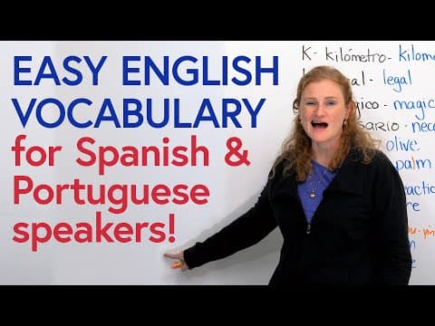 How to Learn English Vocabulary for Spanish and Portuguese Speakers thumbnail