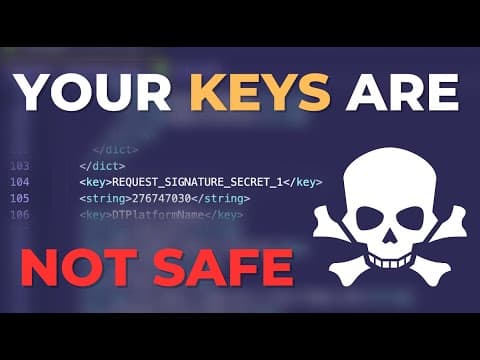 Your API Keys are NOT SAFE in a native app 🤬 thumbnail