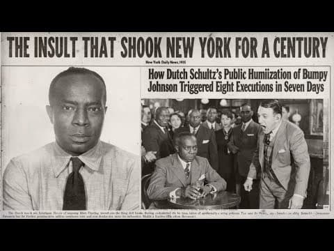 1935 News: Dutch Schultz's Racial Insult to Bumpy Johnson — 8 Men Dead in a Week thumbnail