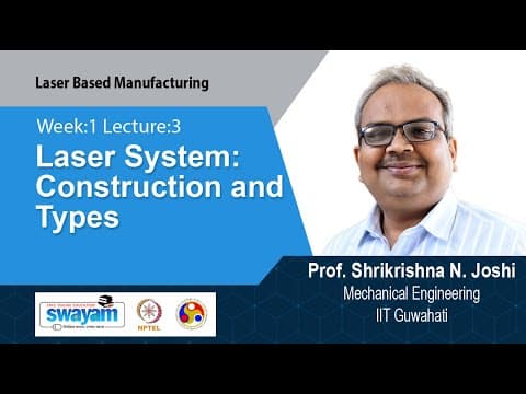 Lec 3: Laser System: Construction and Types thumbnail