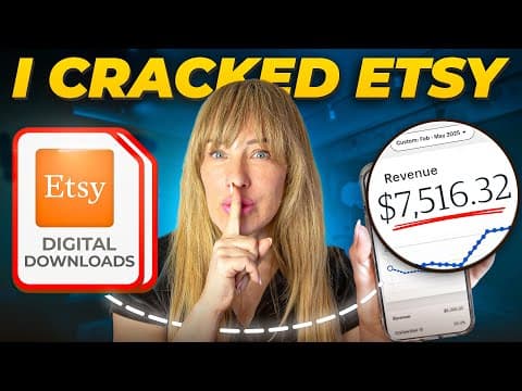 How I Scaled a New Etsy Shop to $7,516 Selling Digital Downloads thumbnail