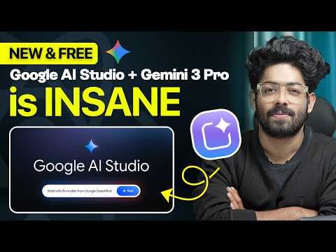 NEW Google AI Studio + Gemini 3 Pro in UNBELIEVABLY GOOD! thumbnail