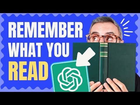 How to Use ChatGPT to Remember Key Lessons from Books thumbnail