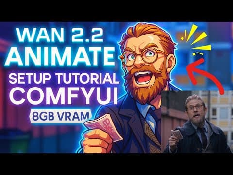 Wan 2.2 Animate GGUF Setup Tutorial in ComfyUI using KiJai Workflow | 8GB VRAM thumbnail