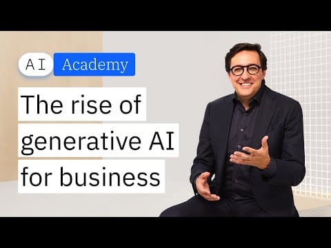The Rise of Generative AI for Business thumbnail