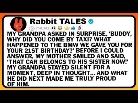 My Grandpa Asked In Surprise, ‘Buddy, Why Did You Come By Taxi? What Happened To The BMW We Gave You thumbnail