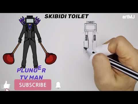 [스키비디 토일렛] 플런저 티비맨 그리기 | HOW TO DRAW PLUNGER TV MAN - Skibidi TOILET #how_to_draw #drawing #그림_그리기 thumbnail