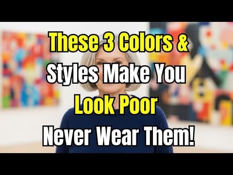 Stop Wearing These 3 Colors & Styles After 60 (They Instantly Age You) thumbnail