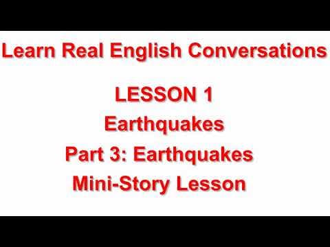 Earthquakes Mini Story Lesson | Learn Real English Conversations thumbnail