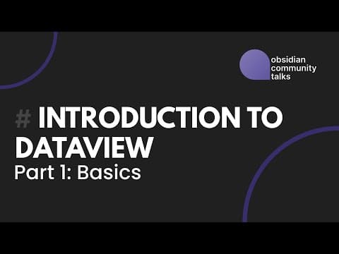 An Introduction to Dataview - Part 1 thumbnail