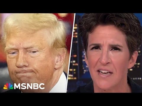 'Where did the cash go?': Maddow looks for clues in new report about Trump, Egypt and $10 million thumbnail