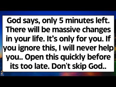 🧾God says, There will be massive changes in your life. If you ignore this, I will never help you.. thumbnail