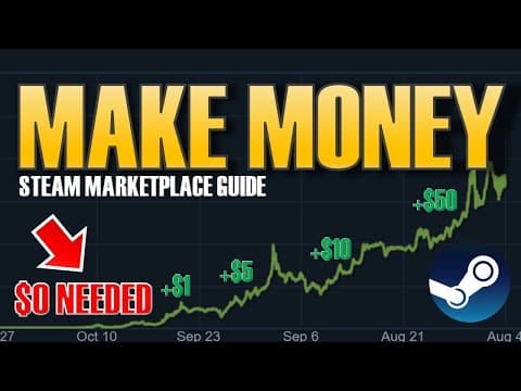 How to Make Money On Steam Marketplace (From Little Capital needed to High Investment ideas) thumbnail