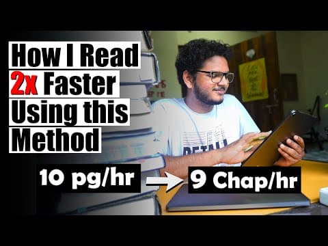 I *Scientifically* Doubled My Reading Speed | 11 Tips for Reading Faster | Anuj Pachhel thumbnail