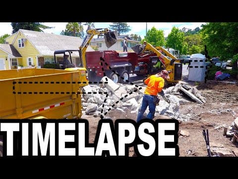 Time Lapse of Landscape Demolition thumbnail