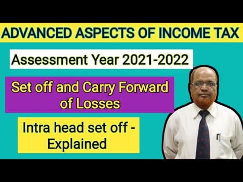 Advanced Aspects of Income Tax I Set off and Carry forward of losses I Theory 1 I Khans Commerce thumbnail