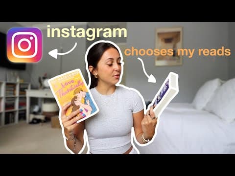 instagram chooses my reads for a week! | spoiler free reading vlog thumbnail