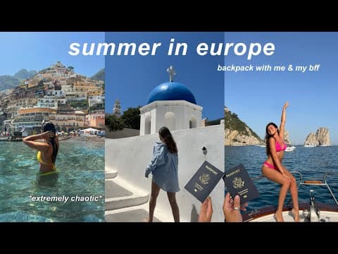 backpacking through greece, italy, & france — the final study abroad vlog thumbnail