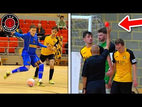 I Played in a PRO FUTSAL MATCH! Goalkeeper RED CARD? thumbnail