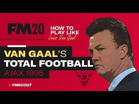 🇳🇱TOTAL FOOTBALL!🇳🇱 Van Gaal's 3-1-2-1-3 (Ajax 1995) replication! FM20 Tactics thumbnail