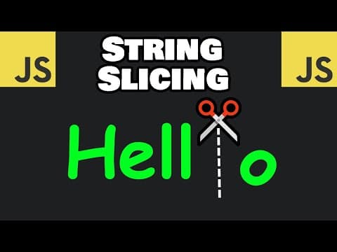 Learn JavaScript STRING SLICING in 8 minutes! ✂️ thumbnail