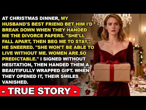 He Served Me Divorce Papers At Christmas Dinner — My Present Ended His Celebration thumbnail