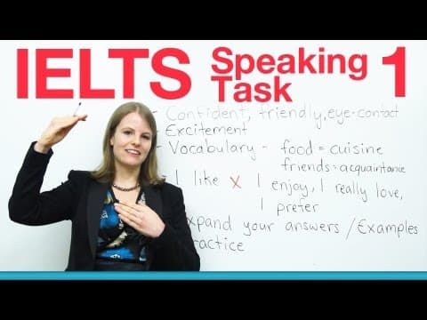 IELTS Speaking Task 1 - How to get a high score thumbnail