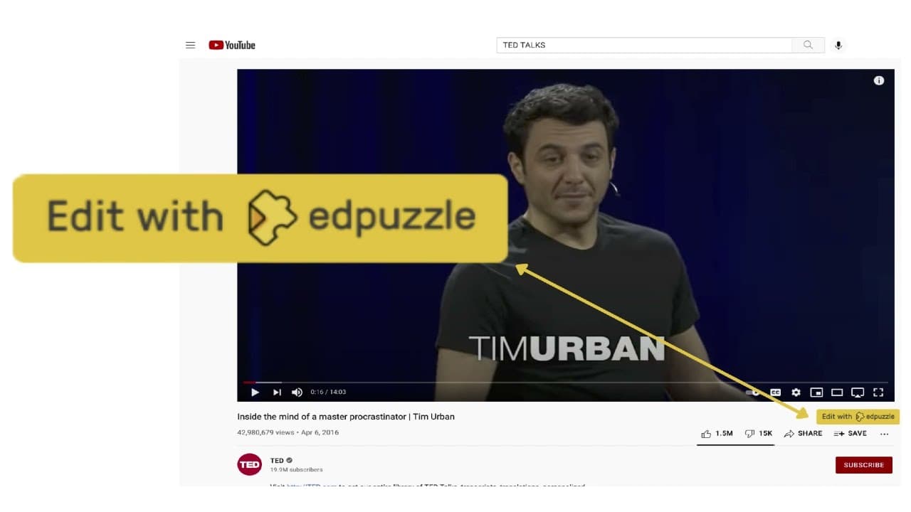 YouTube video player