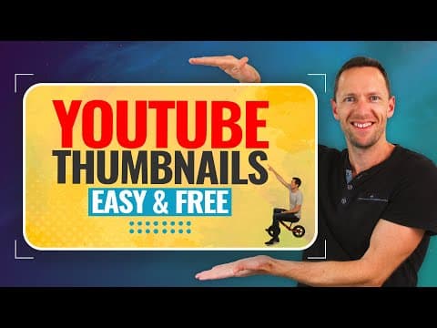 How To Make a YouTube Thumbnail - Easy & Free (UPDATED!) thumbnail