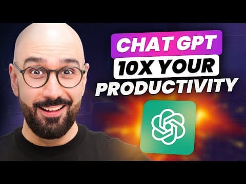 ChatGPT Tutorial for Developers - 38 Ways to 10x Your Productivity thumbnail
