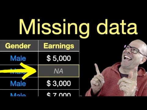 Understanding missing data and missing values. 5 ways to deal with missing data using R programming thumbnail