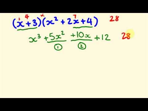 Algebra Trick - Multiply binomials and trinomials instantly! thumbnail