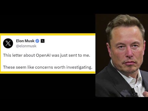 Elon Musk Shares OpenAI's Letter To Board Of Directors: 'Concerns Worth Investigating' or Fake News? thumbnail