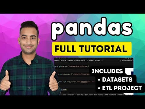 Complete Pandas Tutorial - Learn Pandas from Basics to Advanced! 🚀 thumbnail