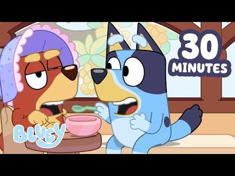Back to School with Bluey! ✏️ 💙 | 30 MINUTES of Games with Friends | Bluey thumbnail
