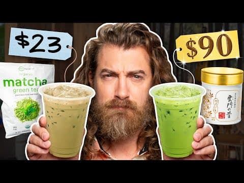 Cheap Vs. Expensive Matcha Taste Test thumbnail