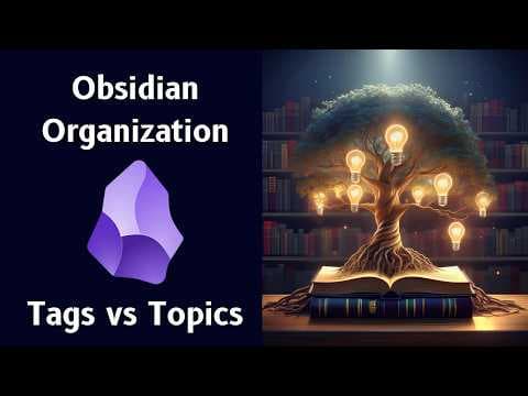 How I Organize My Obsidian Vault 📥 Tags, Topics & Maps of Content thumbnail