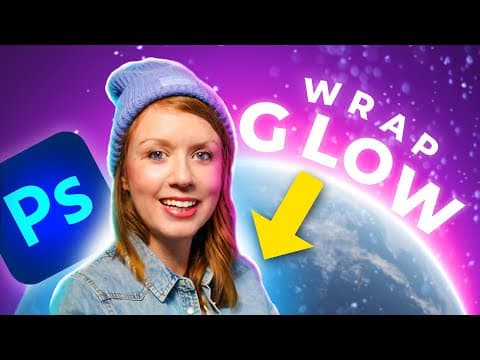 GLOWING LIGHT Painting Techniques for YouTube Thumbnails - Photoshop 2024 thumbnail