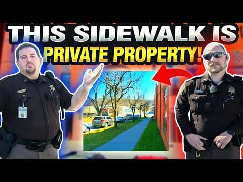 Deputy Sheriff Investigating "Loitering"  Demands ID From Journalist Exercising His Rights! EDUCATED thumbnail